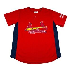 St Louis Cardinals Shirt Jersey Youth XXL Red MLB Baseball Molina 4 Match Up